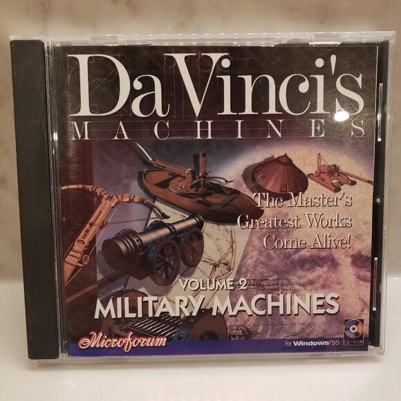 Microforum Da Vinci's Machines Voume 2 Military Machines PC Game Computer Game - Picture 1 of 5